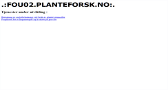 Desktop Screenshot of fou02.bioforsk.no