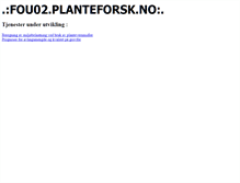 Tablet Screenshot of fou02.bioforsk.no